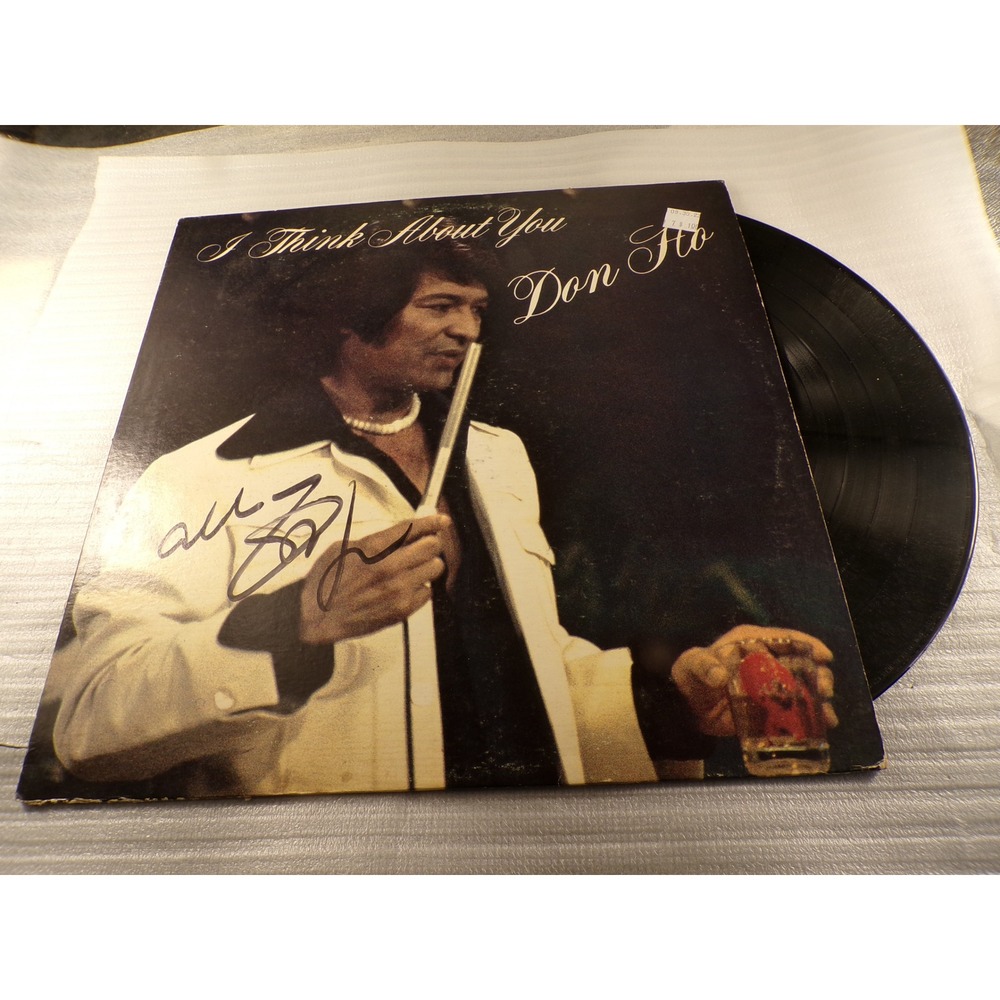 Don Ho I Think About You Autographed Vinyl LP Record Signed Hawaiian Pop Lounge